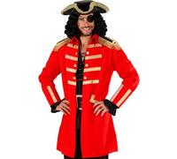 W WIDMANN MILANO Party Fashion - Costume Capitaine Pirate, manteau et chapeau, corsaire, flibustier, carnaval