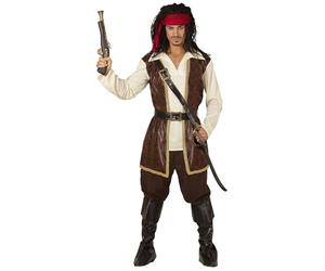 W WIDMANN MILANO Party Fashion - Costume Caribbean Pirate, Capitaine Pirate, Corsaire, Costumes de Carnaval, Carnaval, Halloween