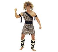 W WIDMANN MILANO Party Fashion - Costume Cave Man, Tunique, Néandertalien, Homme de l'âge de pierre, Costumes de carnaval, Motif Animal