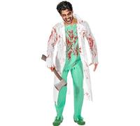 W WIDMANN MILANO Party Fashion - Costume chirurgien zombie, médecin, docteur, déguisement sanglant d'Halloween