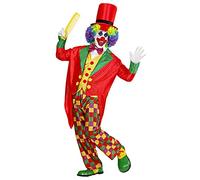 W WIDMANN MILANO Party Fashion - Costume de clown pour homme, ensemble cirque style clown, costume de carnaval pour soirée à thème et événement