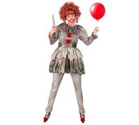 W WIDMANN MILANO Party Fashion - Costume Clown tueur, robe, clown d'horreur, psychopathe, déguisement Halloween