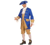 W WIDMANN MILANO Party Fashion - Costume Colonial Complet, Veste avec Gilet, Jabot, Pantalon, Chapeau, Boucles de Chaussures, Confort Taille S, qualité, Parfait pour Halloween et Carnaval