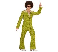 W WIDMANN MILANO Party Fashion - Costume Costume des années 70, veste et pantalon, hippie, reggae, flower power, disco fever, costumes de carnaval