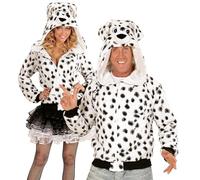 W WIDMANN MILANO Party Fashion - Costume Dalmatien, veste polaire avec capuche, déguisements d'animaux, déguisements de carnaval
