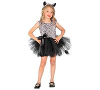 Widmann Milano - Déguisement enfant léopard, robe avec tutu et serre-tête - 3-4 ans