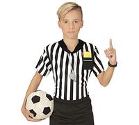 W WIDMANN MILANO Party Fashion - Costume d'arbitre pour enfant, t-shirt, ballon de foot, carnaval, soirée à thème