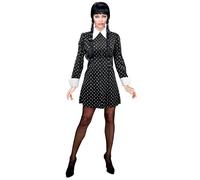 W WIDMANN MILANO Party Fashion - Costume Dark Girl, robe, gothique, écolière, carnaval, Halloween