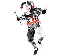 W WIDMANN MILANO Party Fashion - Costume d'arlequin, de clown fou, de bouffon, d'Halloween