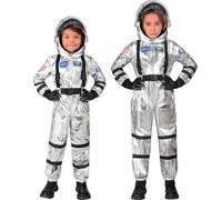 W WIDMANN MILANO Party Fashion Costume d'astronaute pour enfant, combinaison spatiale avec casque, combinaison de l'espace, costume de carnaval