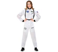 Widmann - Costume d'astronaute pour femmes Space Girl - combinaison spatiale blanche S