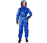 W WIDMANN MILANO Party Fashion - Costume d'astronaute pour homme, combinaison spatiale avec casque, salopette spatiale, astronaute, costumes de carnaval