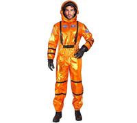 W WIDMANN MILANO Party Fashion - Costume d'astronaute pour homme, combinaison spatiale avec casque, salopette spatiale, astronaute, costumes de carnaval