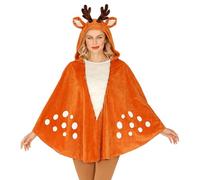 Widmann Poncho à capuche 'REINDEER' Costume de chevreuil Taille unique adulte