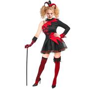 W WIDMANN MILANO Party Fashion - Costume de bouffon maléfique | Ensemble de 7 pièces pour des looks de clown d'horreur et d'Arlequin pour le carnaval et Halloween