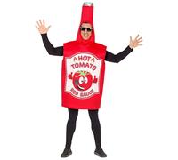 W WIDMANN MILANO Party Fashion - Costume de bouteille de ketchup | Combinaison pour le carnaval, les soirées à thème et les déguisements amusants