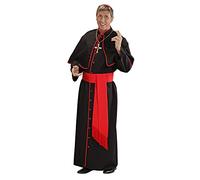 W WIDMANN MILANO Party Fashion - Costume de cardinal pour homme | Ensemble 4 pièces comprenant robe, ceinture, cape et calotte, costume de prêtre et cardinal pour le carnaval et soirées