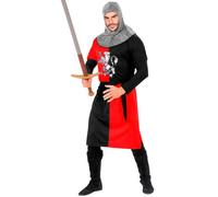W WIDMANN MILANO Party Fashion - Costume de chevalier médiéval | Ensemble de costume avec manteau, ceinture et bonnet argenté - soirées à thème croisés, chevaliers, Moyen Âge
