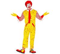 Widmann Déguisement Clown tueur de hamburgers Multicolore Polyester Adulte M