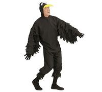 W WIDMANN MILANO Party Fashion - Costume Corbeau, combinaison en peluche, costume d'animal, oiseau, costumes de carnaval