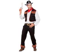 W WIDMANN MILANO Party Fashion - Costume de cow-boy, chemise avec gilet et pantalon, pour une soirée à thème Far West