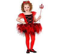 W WIDMANN MILANO Party Fashion - Costume de danseuse de ballet diablesse, robe avec tutu, chapeau, Halloween