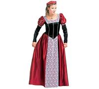 Widmann S.r.l. Costume demoiselle de château médiéval comtesse – robe et coiffe avec voile XL
