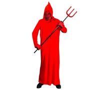 W WIDMANN MILANO Party Fashion Costume de diable pour enfants, 03499, Rouge, 164 cm