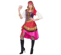 W WIDMANN MILANO Party Fashion - Costume De diseuse de bonne aventure, robe, foulard, diseuse de bonne aventure, voyante, carnaval