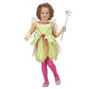 W WIDMANN MILANO Party Fashion, Costume de fée magique, robe colorée, ailes incluses, 100% polyester, lavable à 30°C, taille 110 cm, idéal pour 3-4 ans, parfait pour toutes les occasions