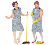 W WIDMANN MILANO Party Fashion - Costume femme de ménage, robe, blouse, femme de chambre, serveuse, femme de ménage, grand-mère