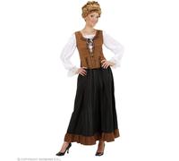 W WIDMANN MILANO Party Fashion Peasant Girl (Shirt, Corset, Skirt) - (S)