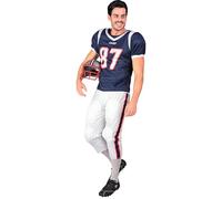 W WIDMANN Milano Party Fashion Kostüm American Spieler Costume de Joueur de Football américain, Bleu/Blanc, s Hommes