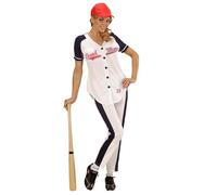 Widmann Déguisement joueuse de baseball 73371 Femme S Blanc