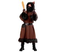 W WIDMANN MILANO Party Fashion - Costume de Knecht Ruprecht avec capuche | Costume composé d'une cape à capuche, d'une ceinture et d'une bordure en fourrure - pour Noël et le carnaval