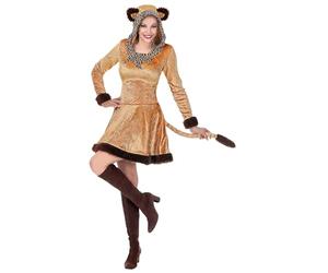 W WIDMANN MILANO Party Fashion - Costume de léoparde, robe avec capuche et oreilles, félin sauvage, pour carnaval, soirée à thème