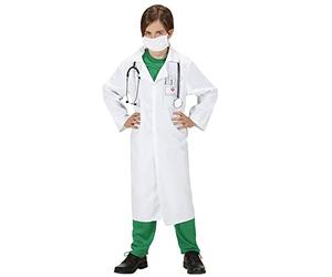 W WIDMANN MILANO Party Fashion - Costume de médecin pour enfants | Ensemble 2 pièces avec blouse de médecin pour le carnaval et les soirées à thème