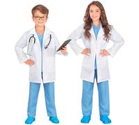W WIDMANN MILANO Party Fashion - Costume de médecin pour enfants | Ensemble 3 pièces comprenant une blouse, une chemise et un pantalon, costume de médecin pour le carnaval