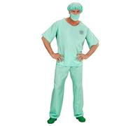 Widmann S.r.l. Costume médecin urgentiste Milano – Tenue de bloc opératoire, déguisement carnaval