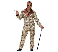 Widmann Costume Hustler Millionnaire – motif léopard / Jaguar Homme Marron