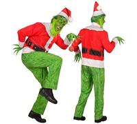 W WIDMANN MILANO Party Fashion - Costume de monstre de Noël pour adultes, tenue complète pour carnaval, Noël