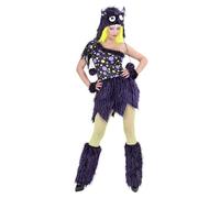 W WIDMANN MILANO Party Fashion - Costume de Monstre Girl, Robe avec Accessoires, déguisement Carnaval, Halloween