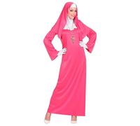 Widmann Costume de religieuse - tunique, coiffe et gants - rose - Taille L