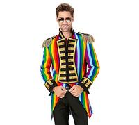 W WIDMANN MILANO Party Fashion - Costume de parade pour homme, manteau coloré de style uniforme pour le carnaval, la Gay Pride et les rôles de cirque