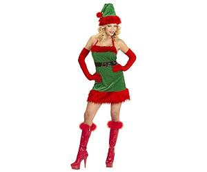 W WIDMANN MILANO Party Fashion - Costume de petite elfe, robe, ceinture, chapeau, Noël