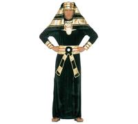 W WIDMANN MILANO Party Fashion - Costume de pharaon, tunique avec collier, ceinture, coiffe, Antiquité, Égypte, souverain