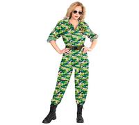 Widmann Déguisement Pilote de chasse – Combinaison et ceinture – XL Camouflage
