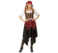 W WIDMANN MILANO Party Fashion - Costume de pirate, robe corset, bandeau, flibustier, bandit, carnaval
