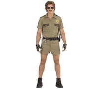 Widmann Costume California Highway Patrol Officer – Chemise, Short, Ceinture – M Beige / Skin