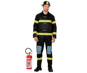 W WIDMANN MILANO Party Fashion - Costume de pompier | Ensemble 3 pièces comprenant un haut, un pantalon et un casque, costume de pompier pour le carnaval et les soirées